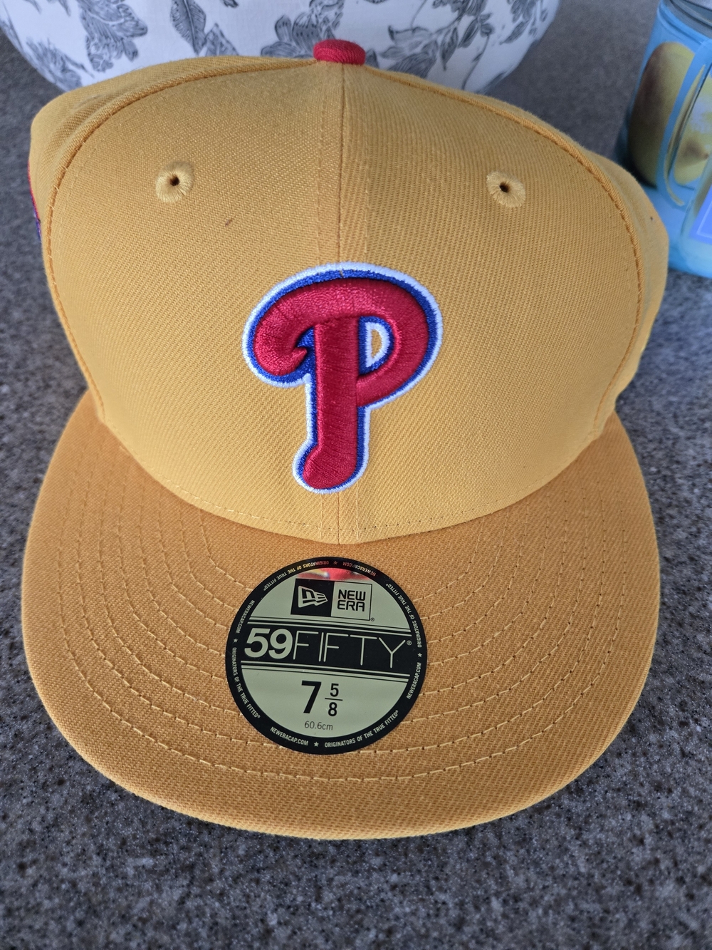 RareNew Era Phillies 59FIFTY Fitted Hat 7 5/8 Cereal Pack Veterans Stadium Patch